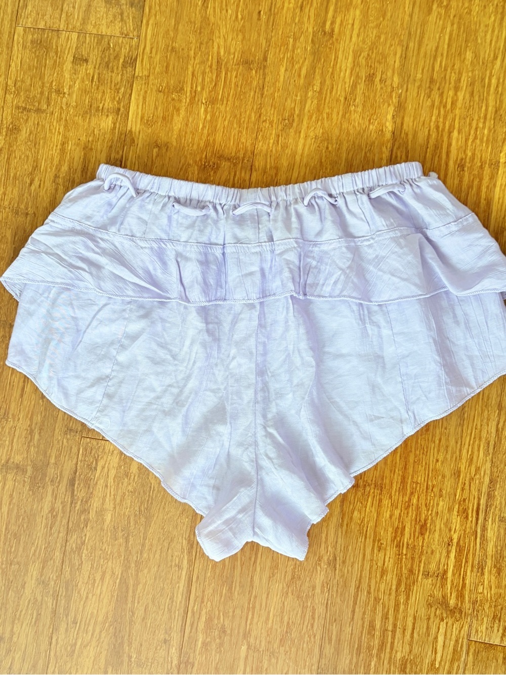 Aralina NWT Loungewear Shorts Swim Cover Shorts Lavender Ruffles Nighty Shorts M - Picture 9 of 11